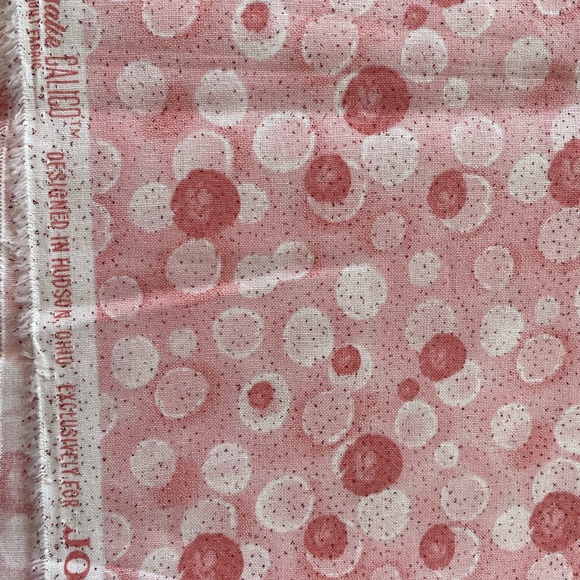 Pink Glitter Bubbles Fabric 2 yards - Picture 2 of 2